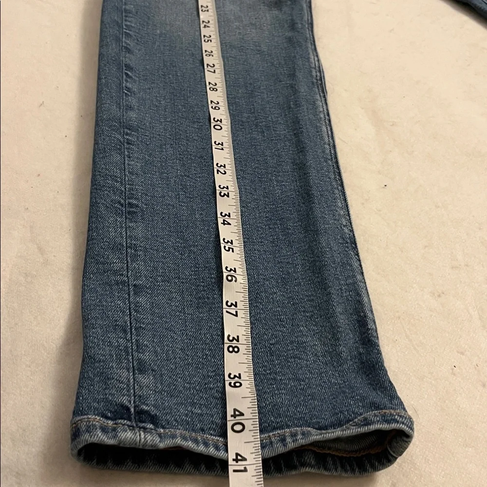 American Eagle Outfitters Women's 90's Straight Denim Stretch Jeans Sz 2 long - Picture 5 of 11
